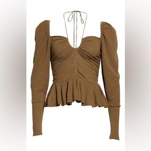 Ulla Johnson Leland puff sleeve knit top